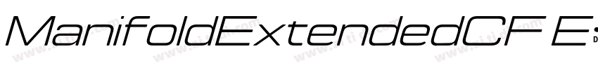 ManifoldExtendedCF E字体转换